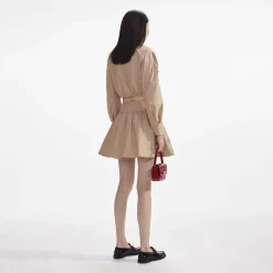 Cotton Embellished Mini Skirt^self-portrait Discount