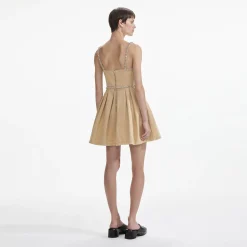 Diamante Denim Mini Dress^self-portrait Outlet
