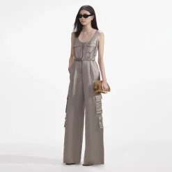 Satin Jumpsuit^self-portrait Fashion