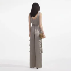 Satin Jumpsuit^self-portrait Fashion
