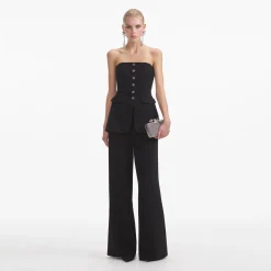 Bandeau Crepe Jumpsuit^self-portrait Clearance