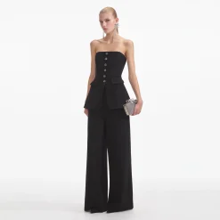 Bandeau Crepe Jumpsuit^self-portrait Clearance