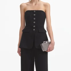 Bandeau Crepe Jumpsuit^self-portrait Clearance