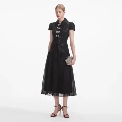 Boucle Bow Midi Dress^self-portrait Best