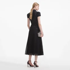 Boucle Bow Midi Dress^self-portrait Best