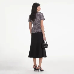 Boucle Fringed Midi Dress^self-portrait Cheap