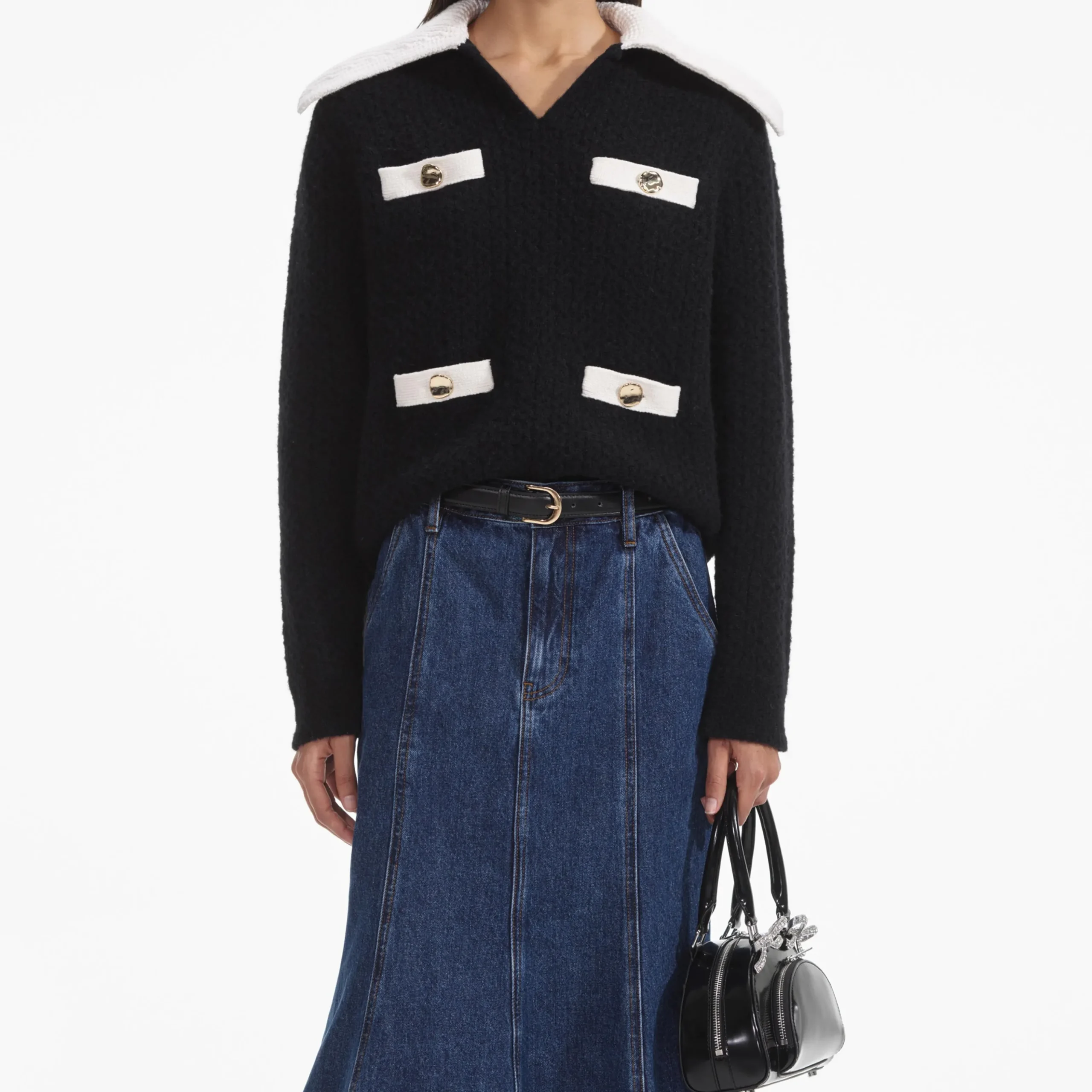 Cashmere Blend Oversized Jumper^self-portrait Hot