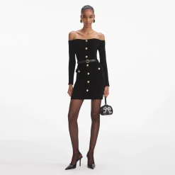 Chenille Knit Mini Dress^self-portrait Online