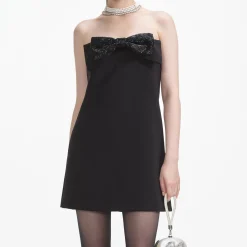 Crepe Bandeau Mini Dress^self-portrait Shop