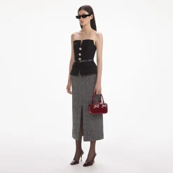 Crepe Bandeau Top^self-portrait New