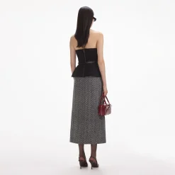 Crepe Bandeau Top^self-portrait New