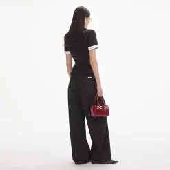 Crepe Contrast Top^self-portrait Cheap