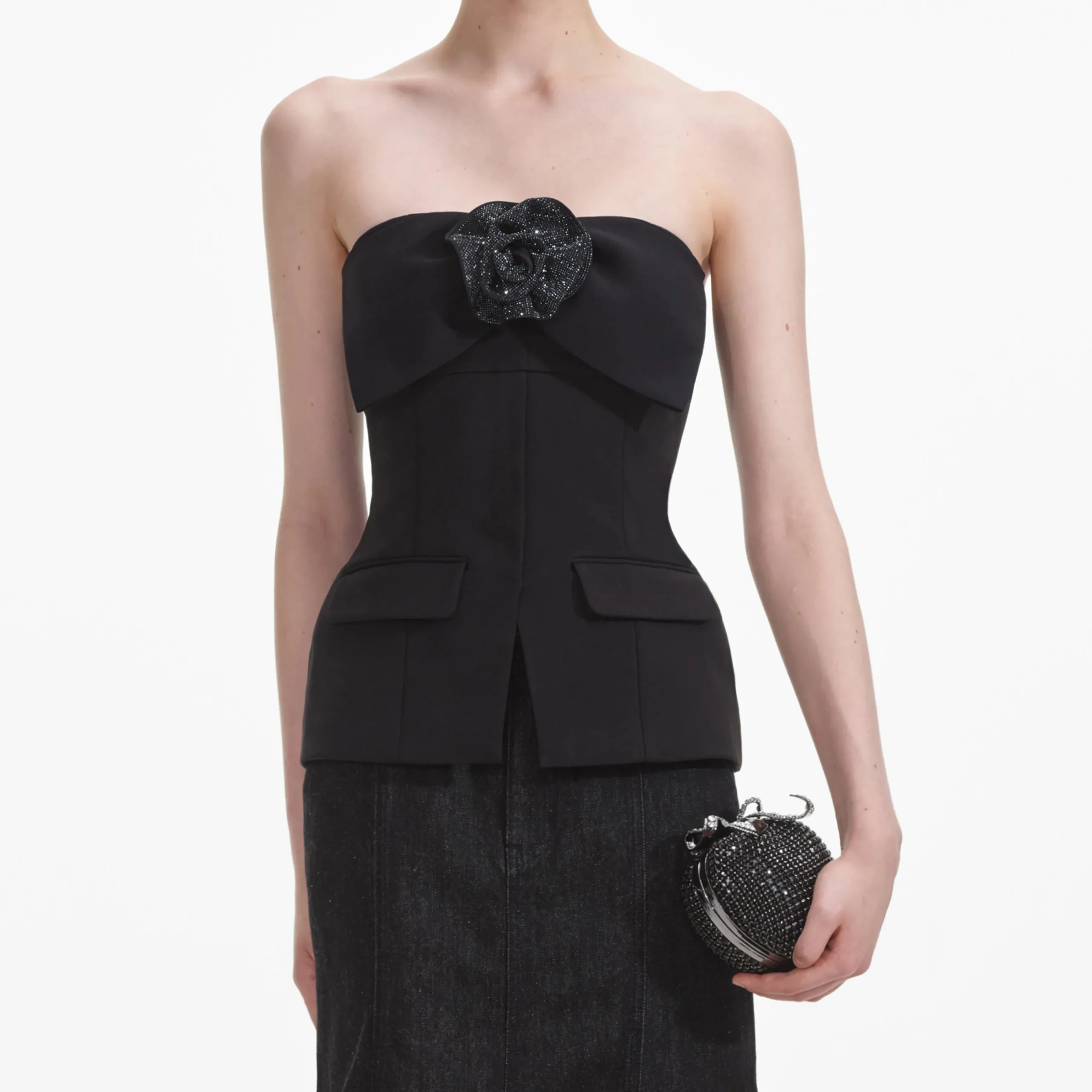 Crepe Corsage Top^self-portrait Shop