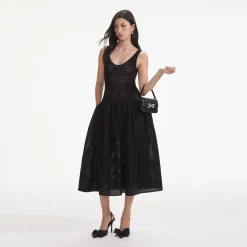 Crochet Knit Midi Dress^self-portrait Sale