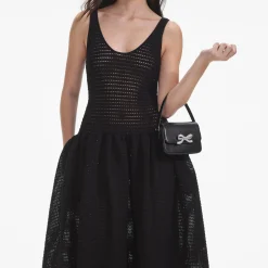 Crochet Knit Midi Dress^self-portrait Sale