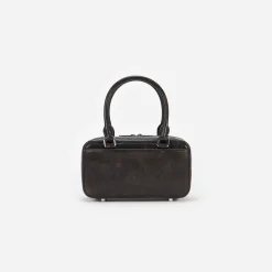 Distressed Leather Mini Tote Bag^self-portrait Clearance
