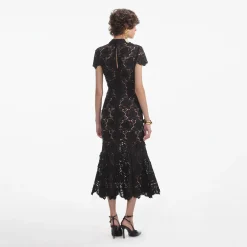 Flower Lace Midi Dress^self-portrait Shop