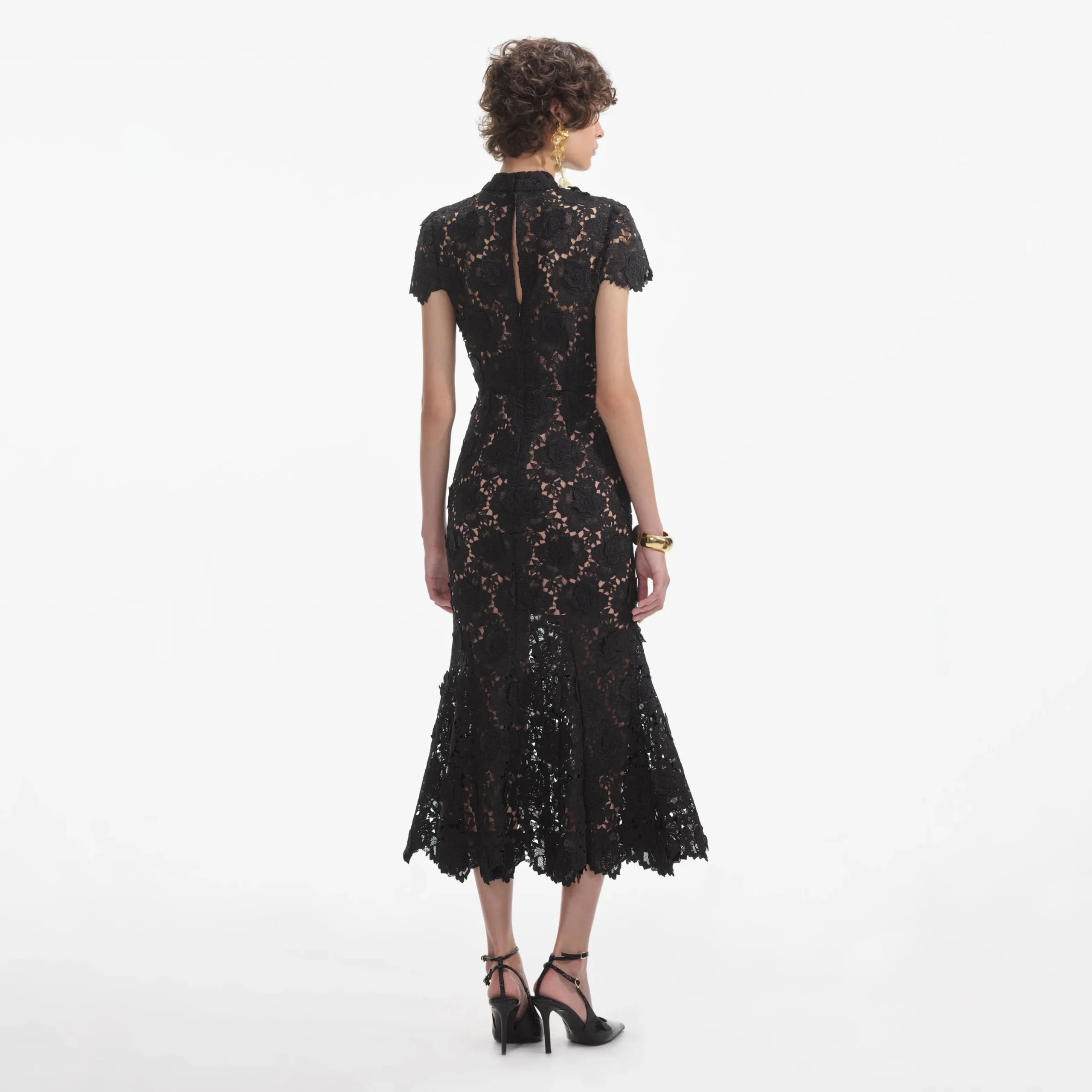 Flower Lace Midi Dress^self-portrait Shop