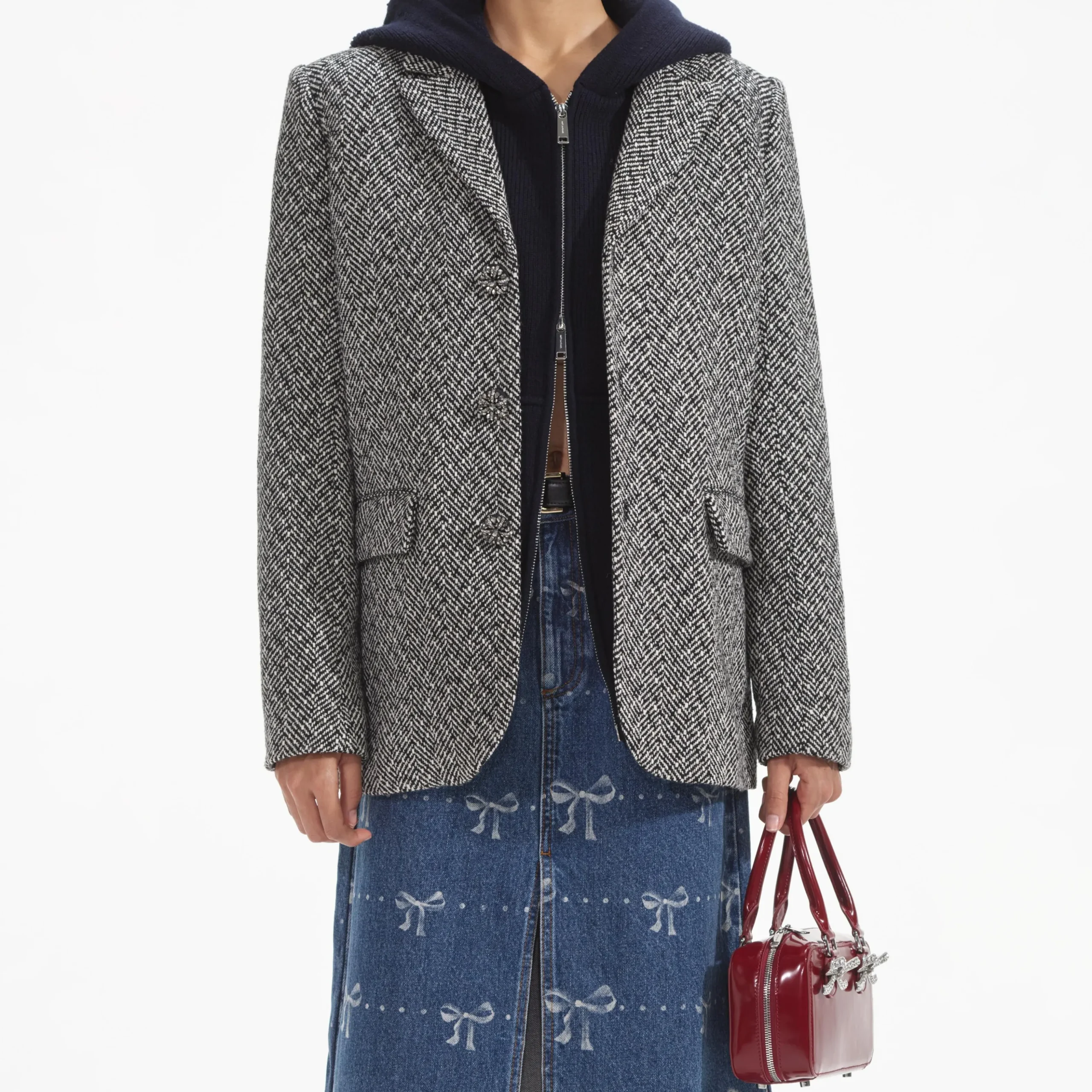 Herringbone Blazer^self-portrait Best