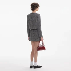 Herringbone Embellished Jacket^self-portrait Best Sale
