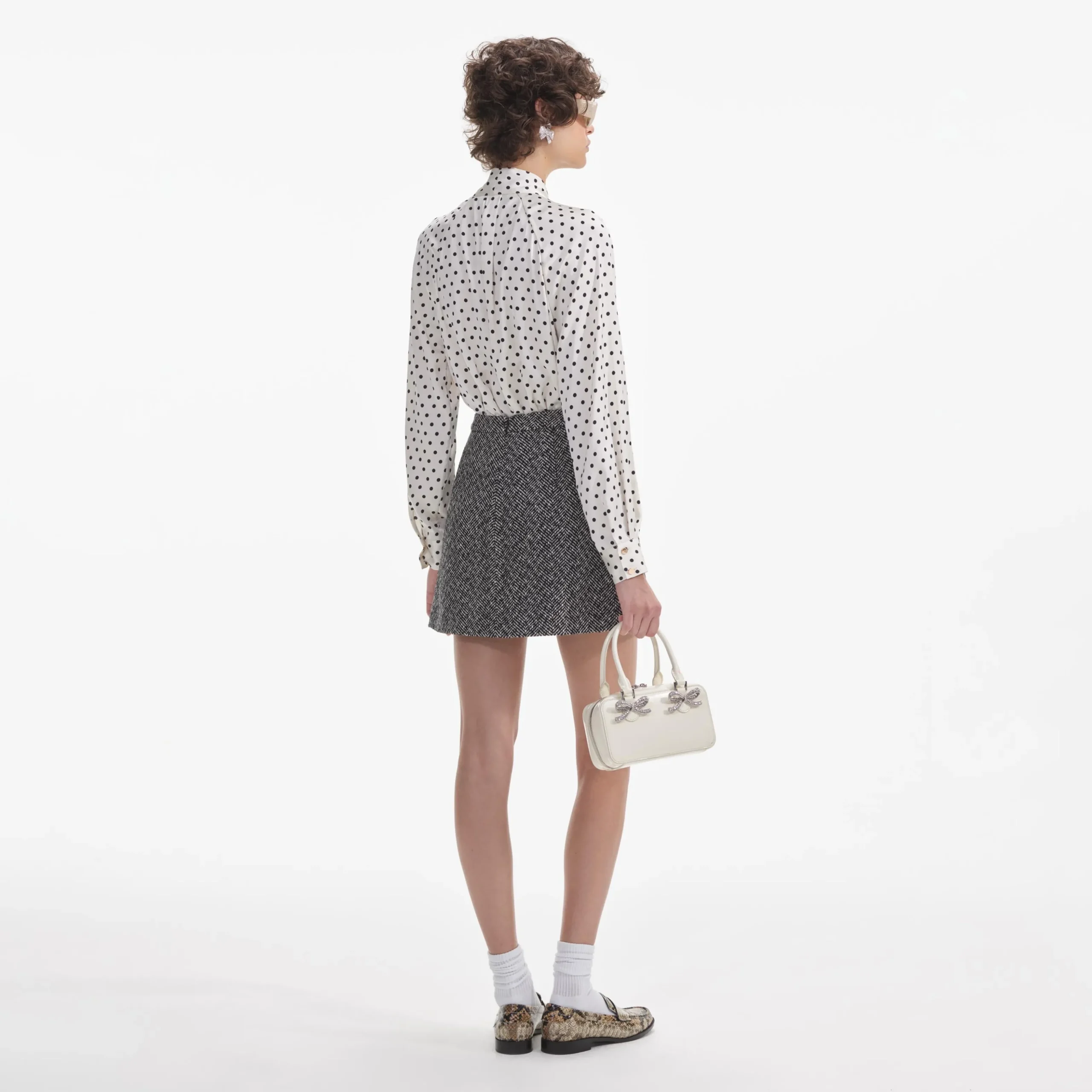 Herringbone Mini Skirt^self-portrait Flash Sale