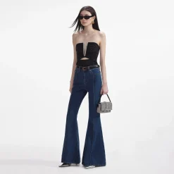 Jersey Rhinestone Top^self-portrait Shop