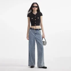 Jewel Button Knit Top^self-portrait Hot