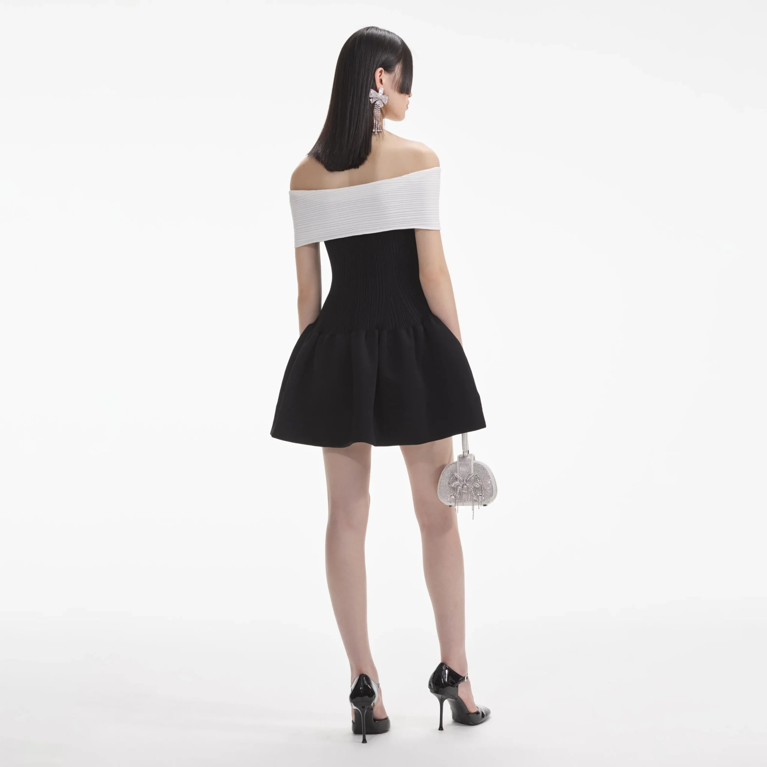 Knit Bow Mini Dress^self-portrait Store