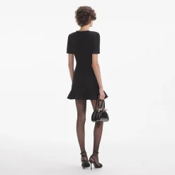 Knit Buttoned Mini Dress^self-portrait New