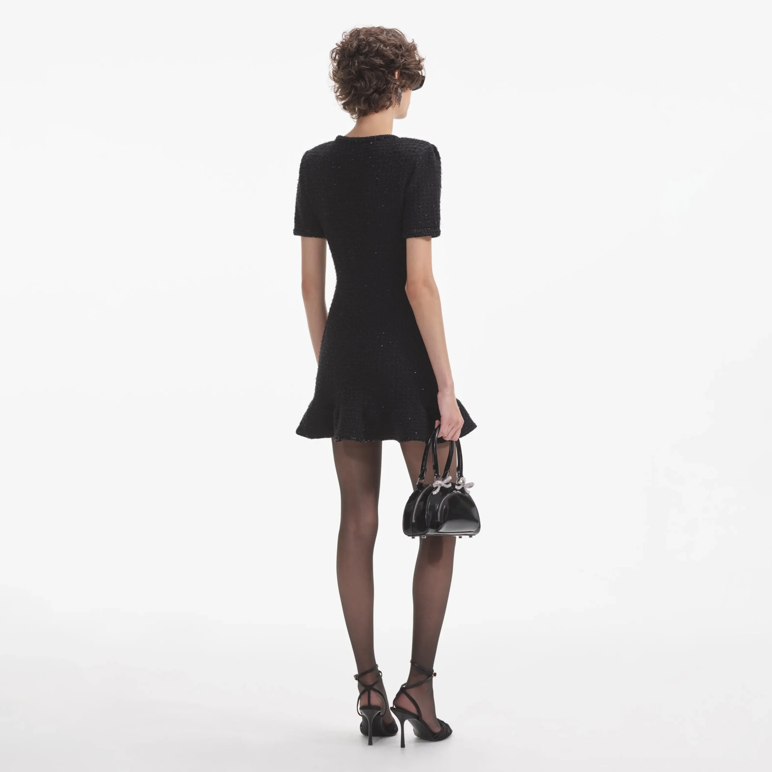 Knit Buttoned Mini Dress^self-portrait New