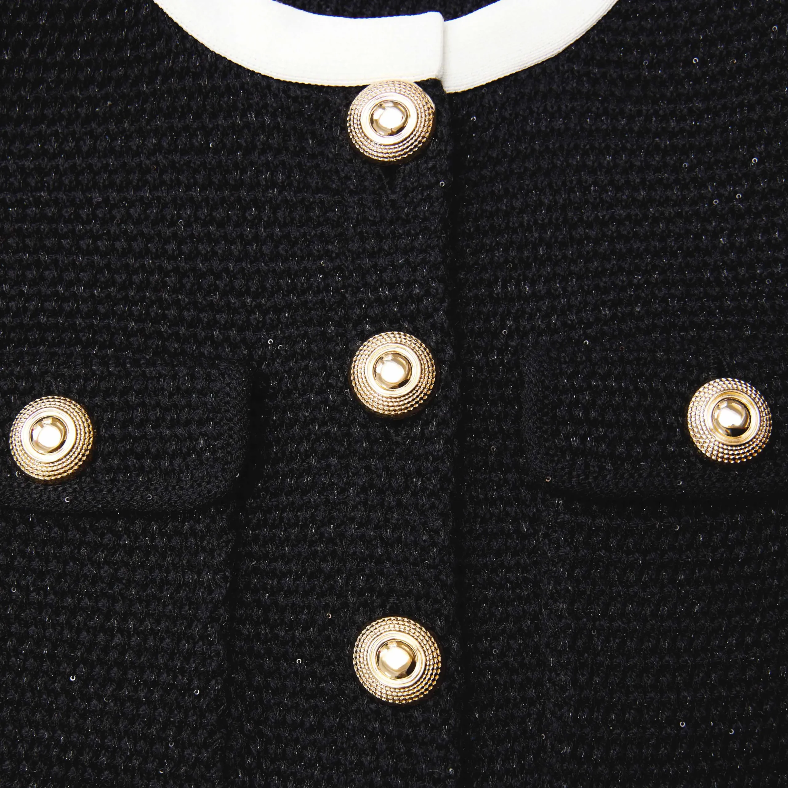 Knit Contrast Collar Mini Dress^self-portrait Sale