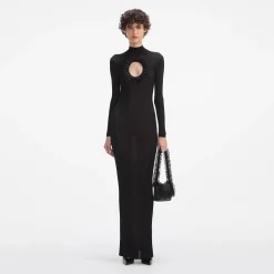Knit Cut Out Maxi Dress^self-portrait Shop