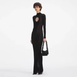 Knit Cut Out Maxi Dress^self-portrait Shop