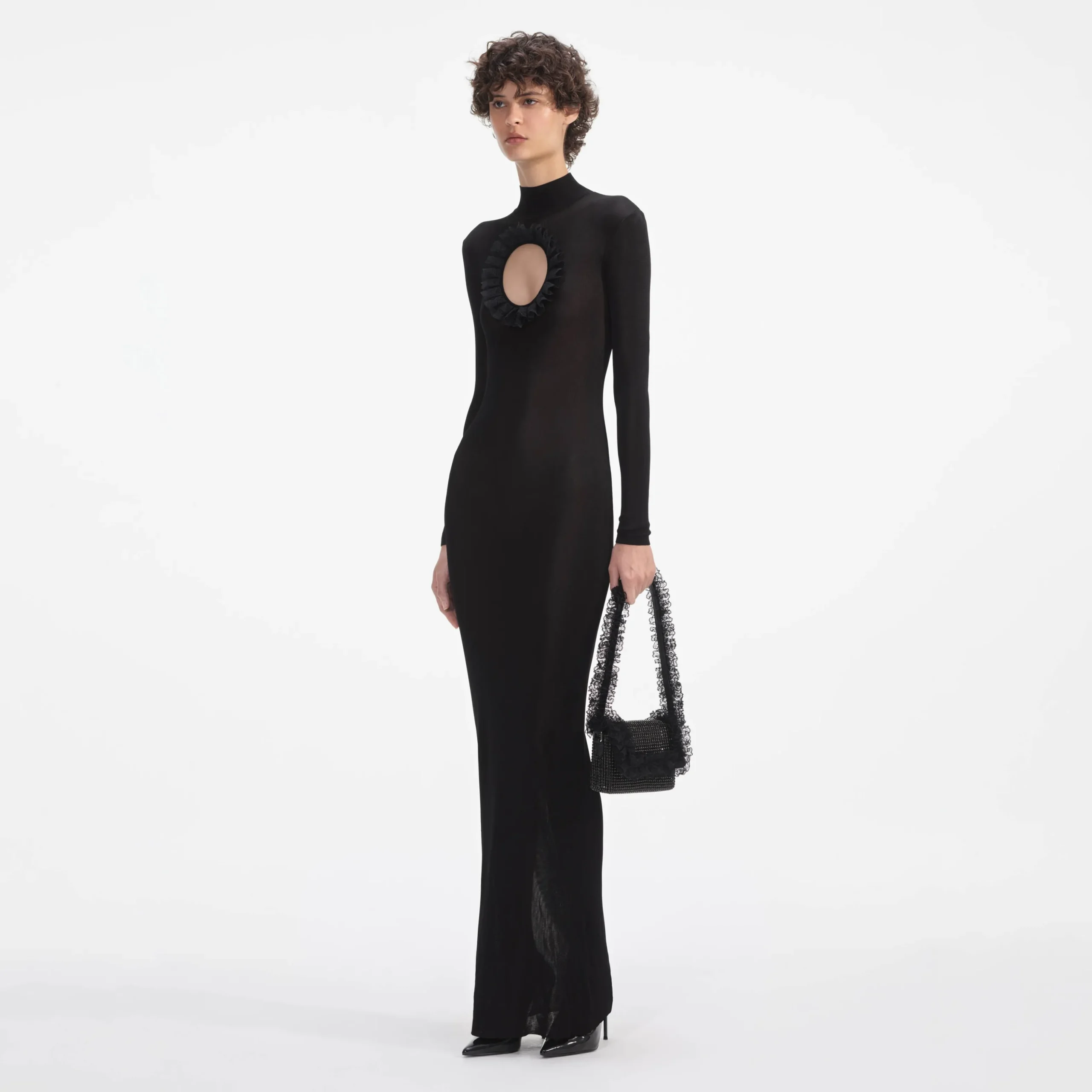 Knit Cut Out Maxi Dress^self-portrait Shop