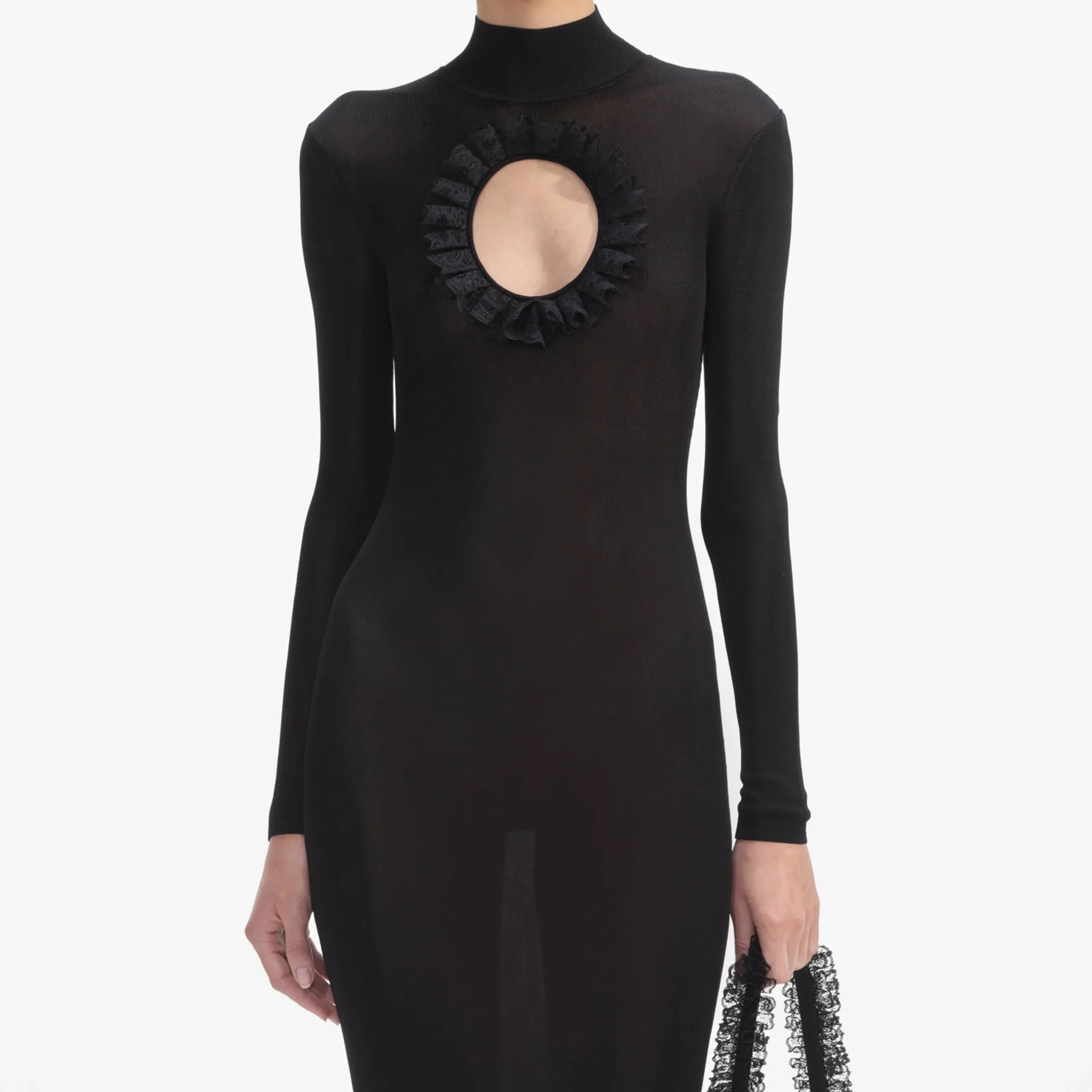 Knit Cut Out Maxi Dress^self-portrait Shop