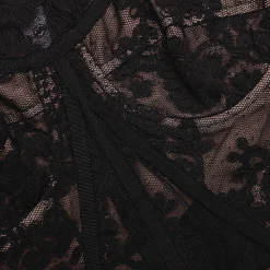 Lace Bustier Midi Dress^self-portrait Outlet