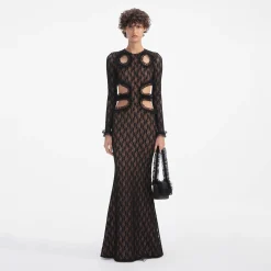Lace Cut Out Maxi Dress^self-portrait Best Sale