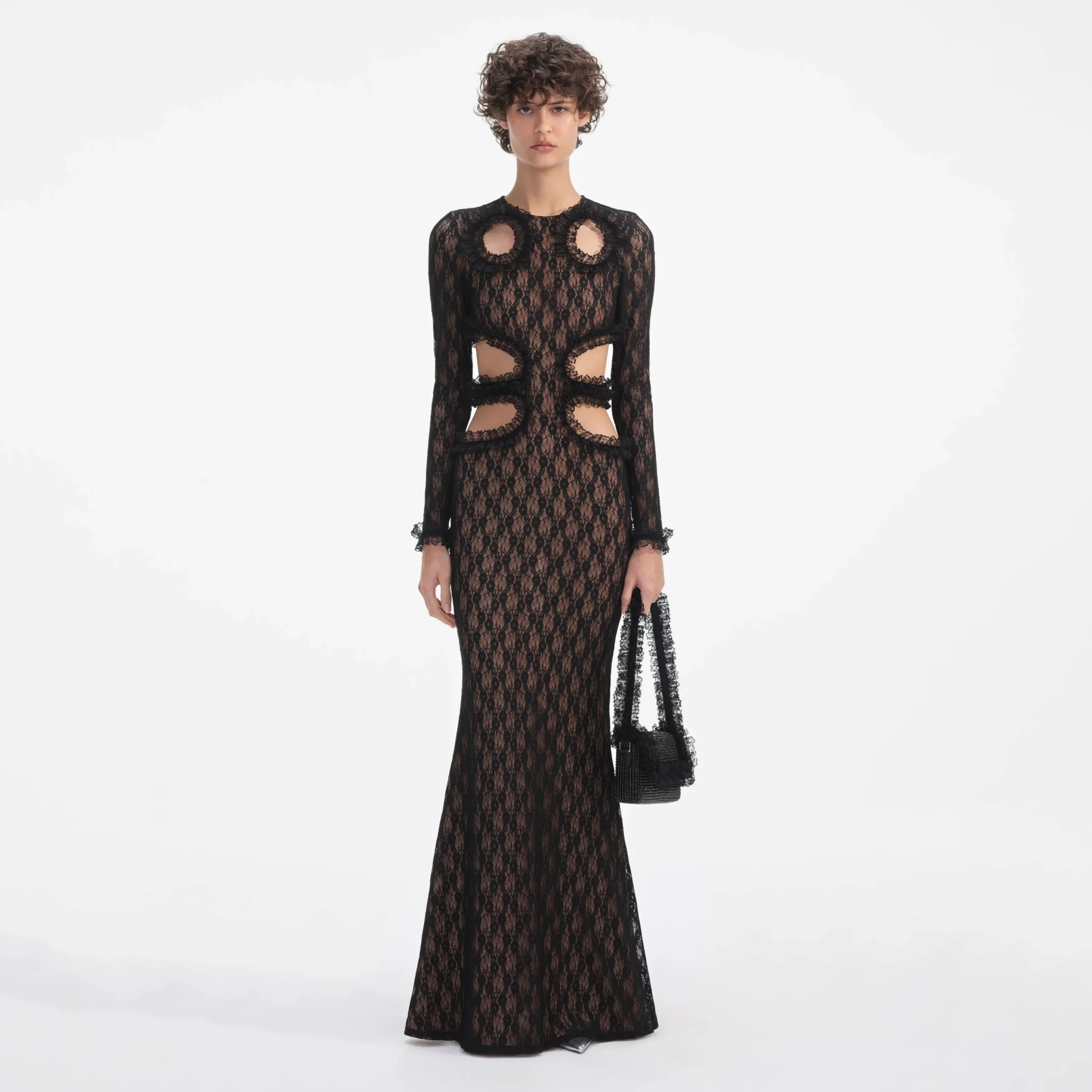 Lace Cut Out Maxi Dress^self-portrait Best Sale