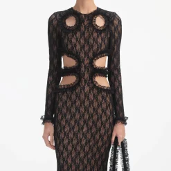 Lace Cut Out Maxi Dress^self-portrait Best Sale