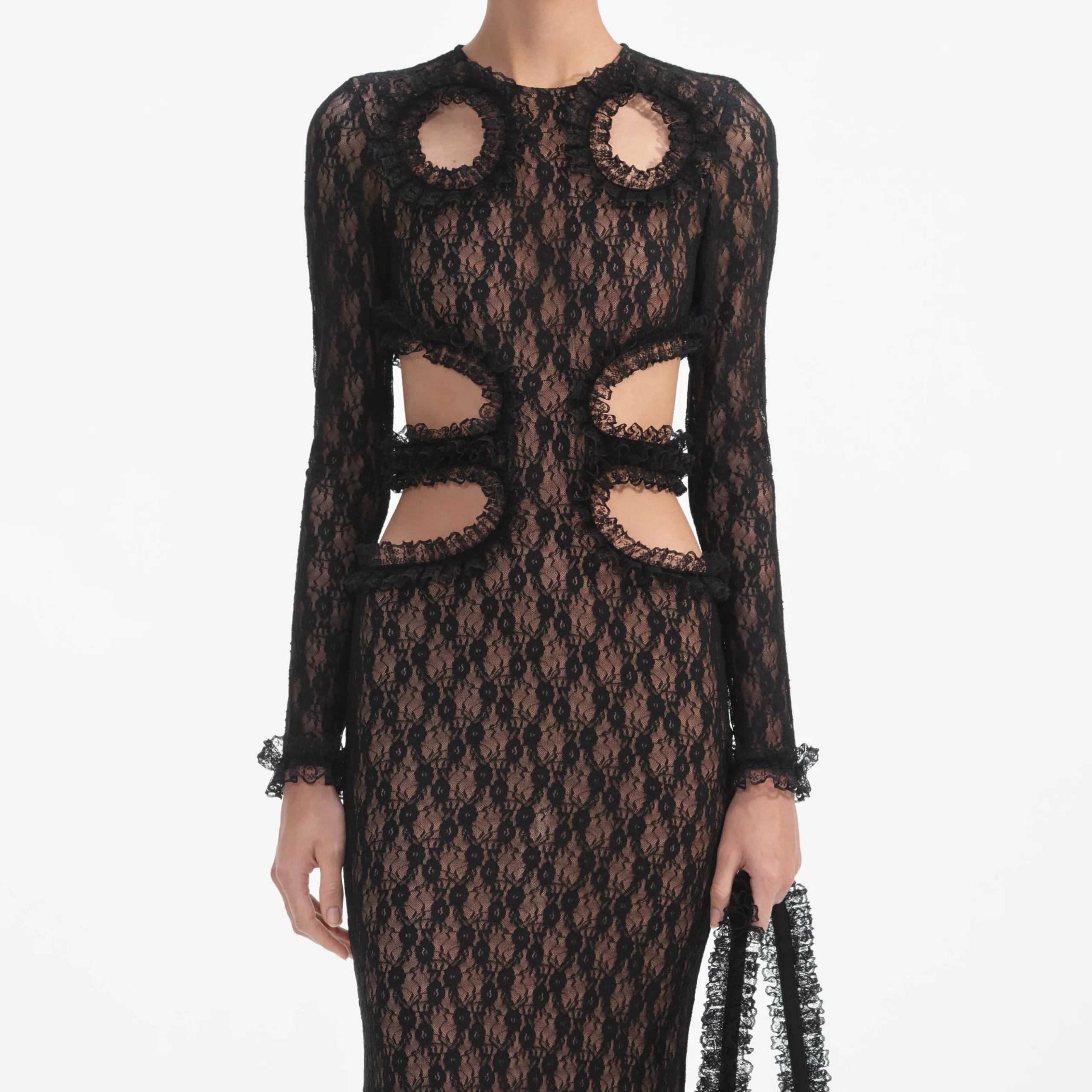 Lace Cut Out Maxi Dress^self-portrait Best Sale