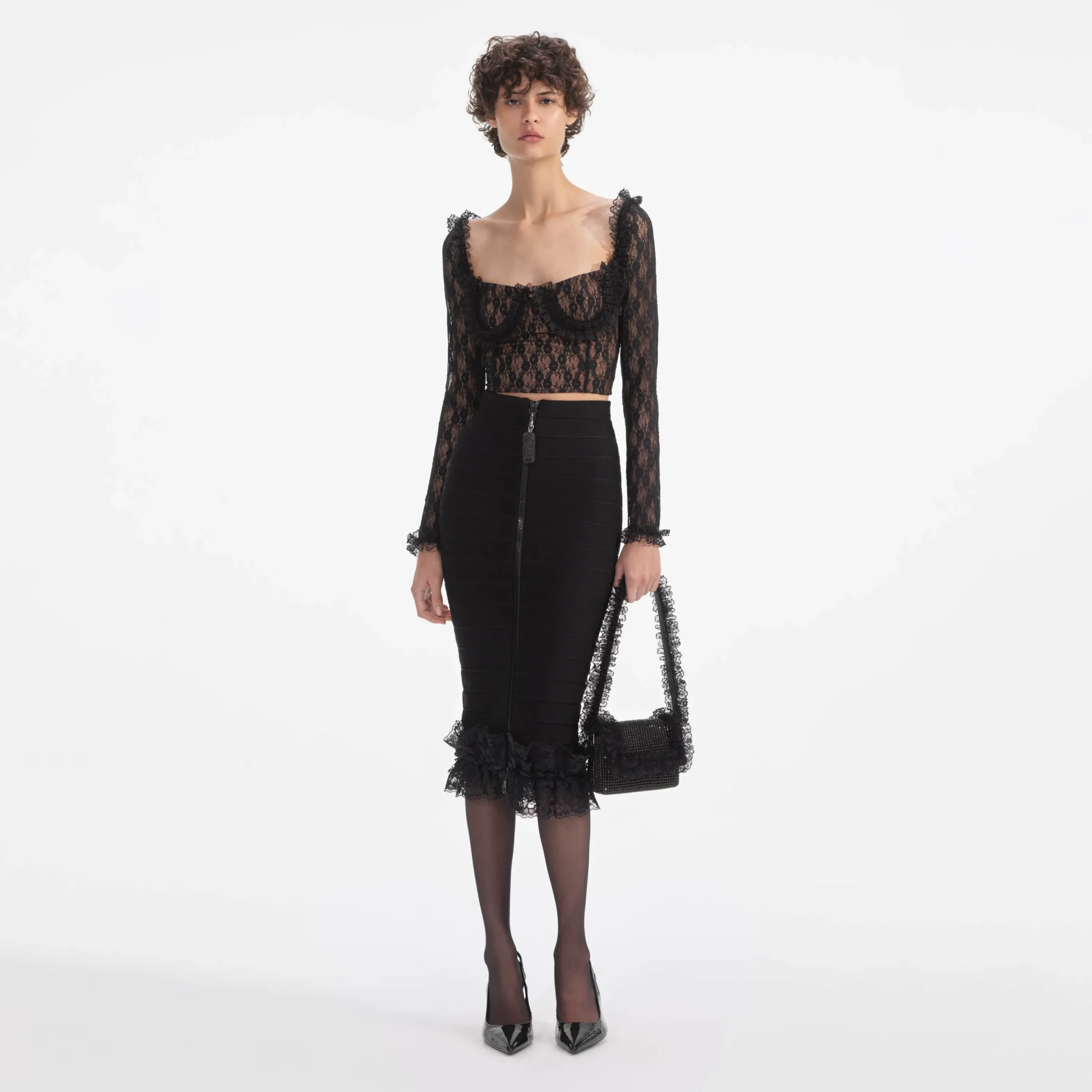 Lace Ruffle Top^self-portrait Flash Sale