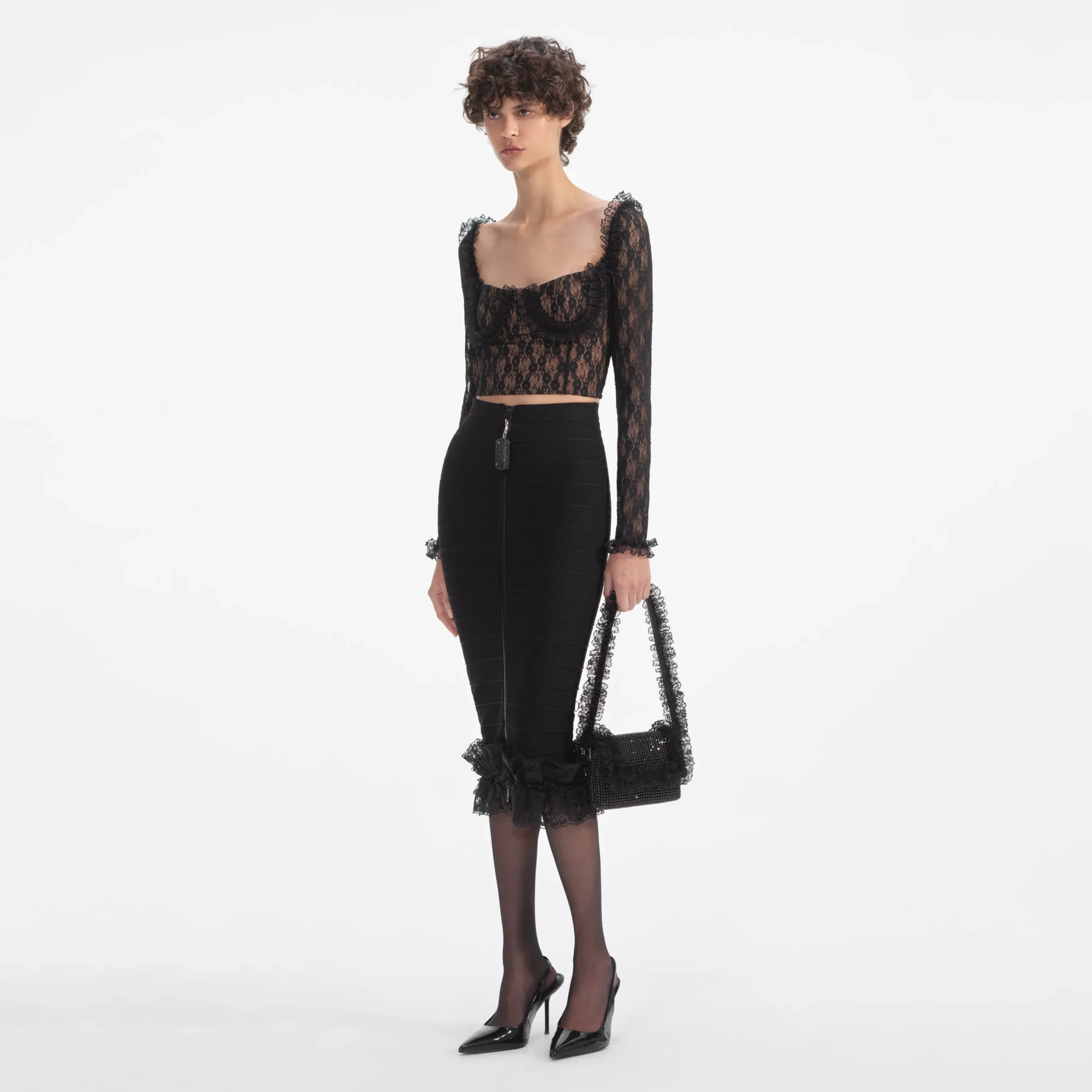 Lace Ruffle Top^self-portrait Flash Sale