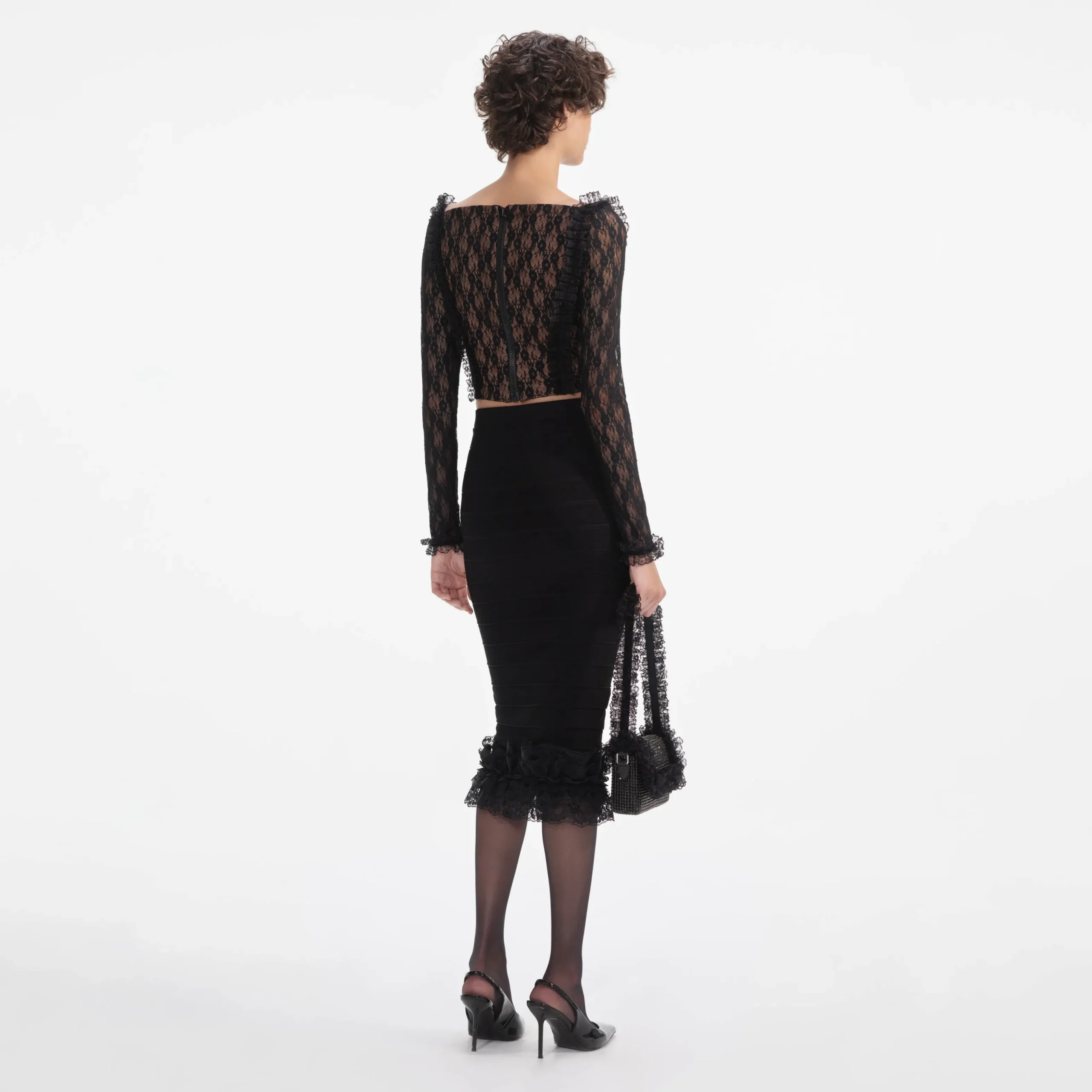 Lace Ruffle Top^self-portrait Flash Sale