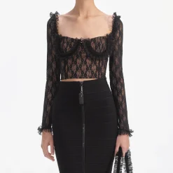 Lace Ruffle Top^self-portrait Flash Sale