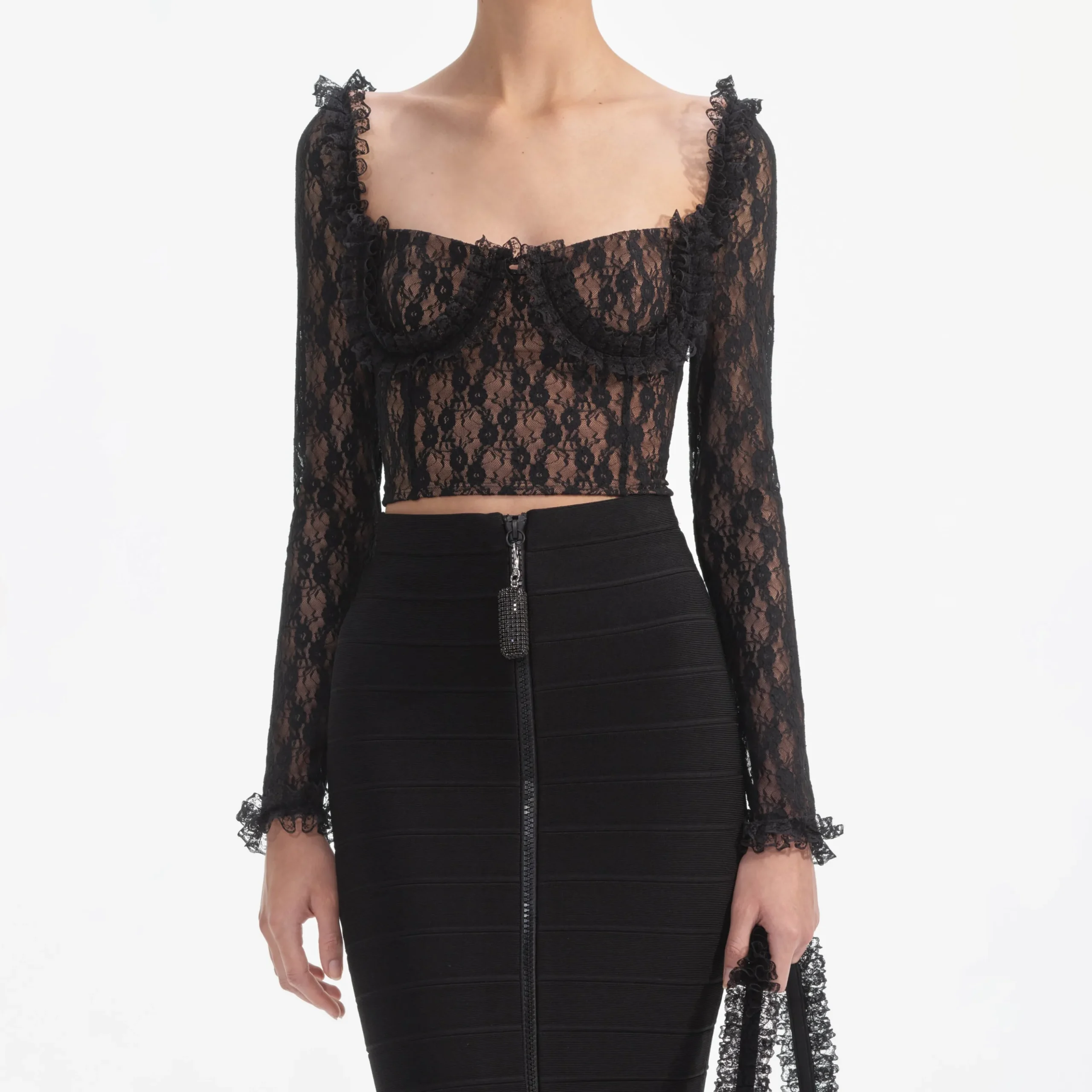 Lace Ruffle Top^self-portrait Flash Sale
