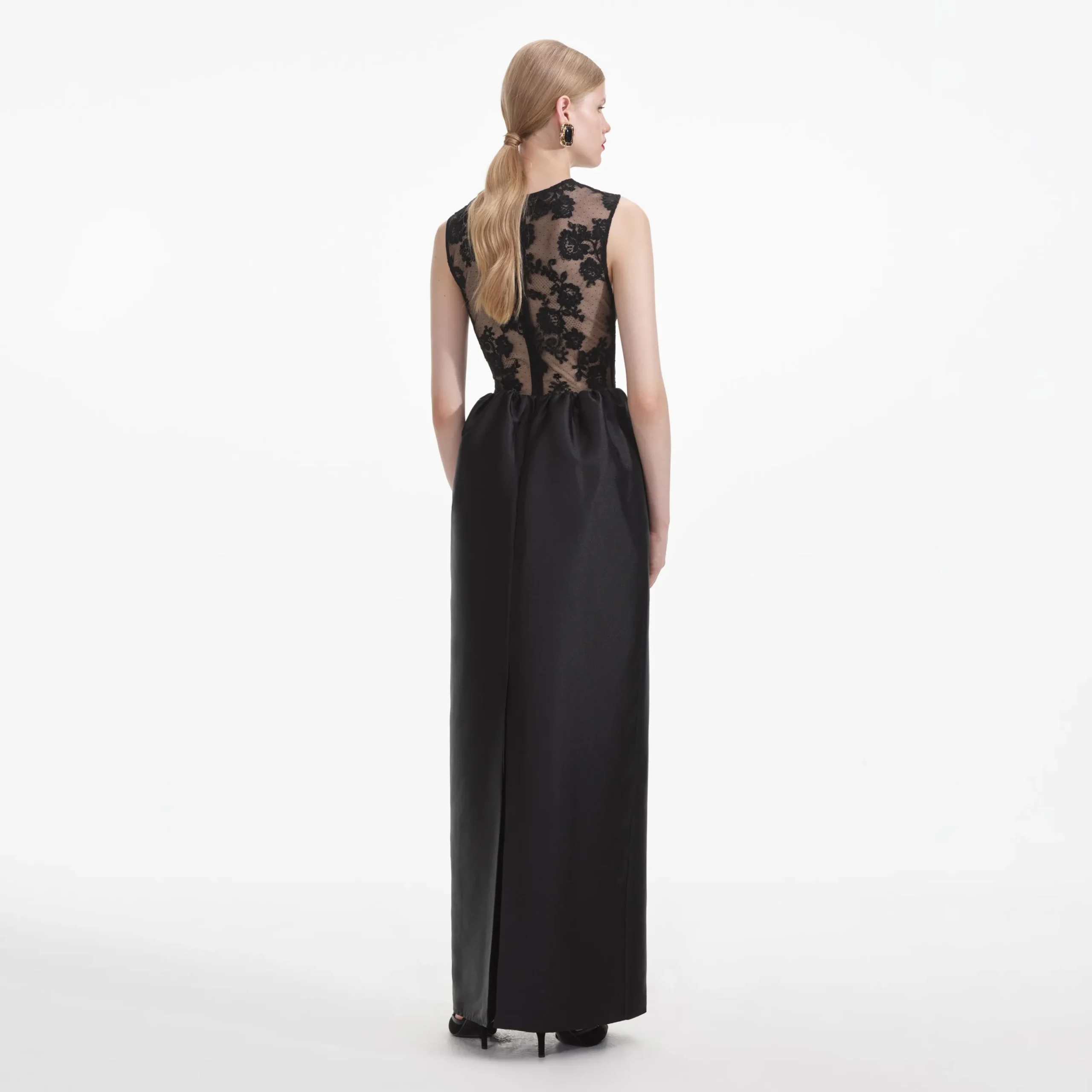 Lace Taffeta Maxi Dress^self-portrait Best Sale