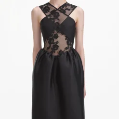 Lace Taffeta Maxi Dress^self-portrait Best Sale