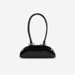 Leather Curved Shoulder Bag^self-portrait New