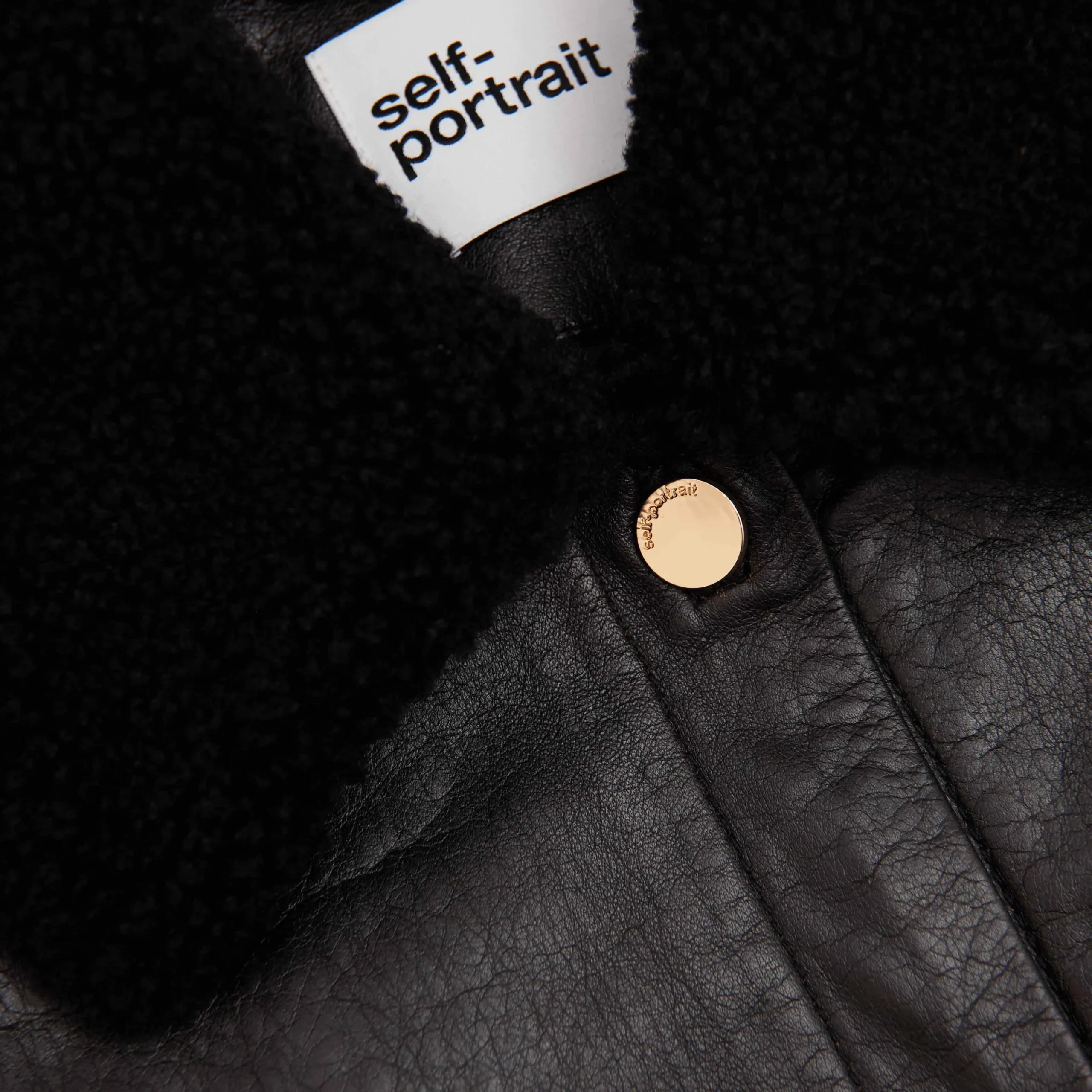 Leather Shearling Jacket^self-portrait Cheap