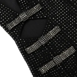Rhinestone Crepe Mini Dress^self-portrait Cheap